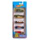Coleção de carros Hot Wheels B3601/1806 Cartela com 5 carros