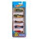 Coleção de carros Hot Wheels B3601/1806 Cartela com 5 carros