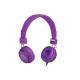 Fone de ouvido com microfone HeadFun roxo Multilaser PH090 unid.