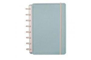 Caderno Inteligente A5 capa dura universitário 60 folhas Azul pastel Ambras