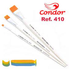 PINCEL P/ PINTURA CHATO 412-08 MAD. BRANCO CONDOR UND