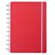 Caderno Inteligente Grande capa dura universitário 60 folhas Vermelho Ambras unid.