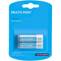 PILHA RECARREGAVEL AA 2500 MAH CB053 MULTILASER CT 02 UND