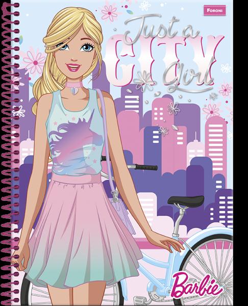 CADERNO UNIVERSITÁRIO BARBIE 8230 ( 96 FOLHAS ) FORONI - UND