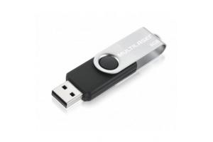 Pen Drive 8GB Twist USB preto Multilaser PD587 unid.