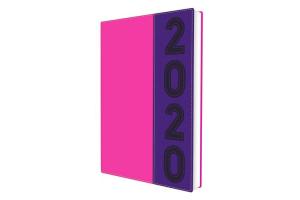 Agenda executiva 2020 com 336 páginas 2890 roxo/rosa Neon DAC unid.