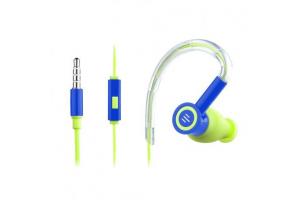 Fone de ouvido Earhook Pulse azul/verde PH223 Multilaser unid.