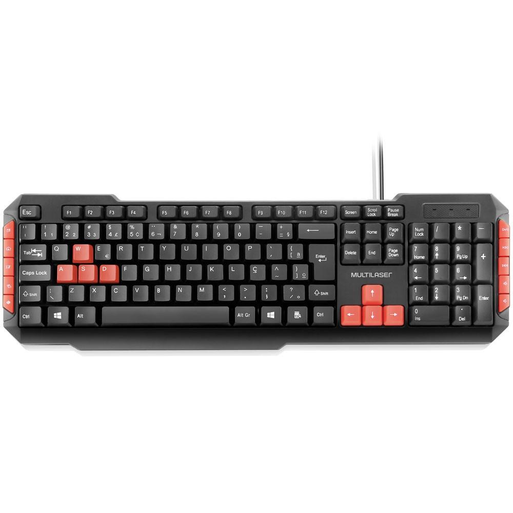 Teclado Gamer USB Multilaser TC160 unid.