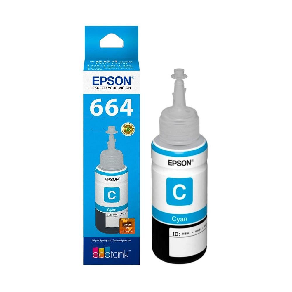 REFIL DE T664220 CIANO DE TINTA 70 ML - T664220 P/ IMP. L200/210 CIANO EPSON