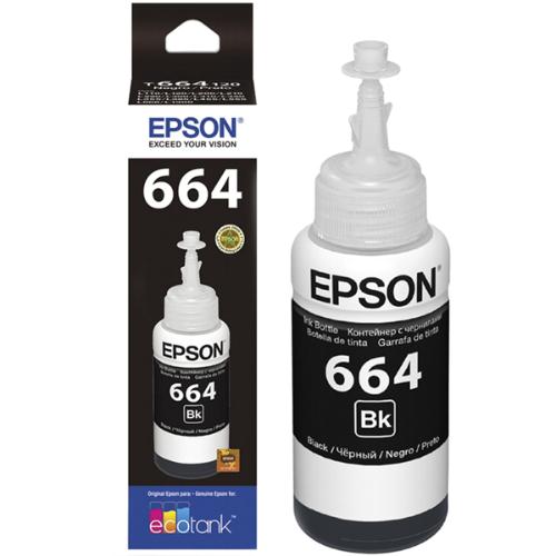 REFIL DE T664120 PRETO DE TINTA 70 ML - T664120 P/ IMP. L200/210 PRETO EPSON UND