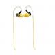 Fone de ouvido Earhook Pulse preto e amarelo Multilaser PH221 unid.