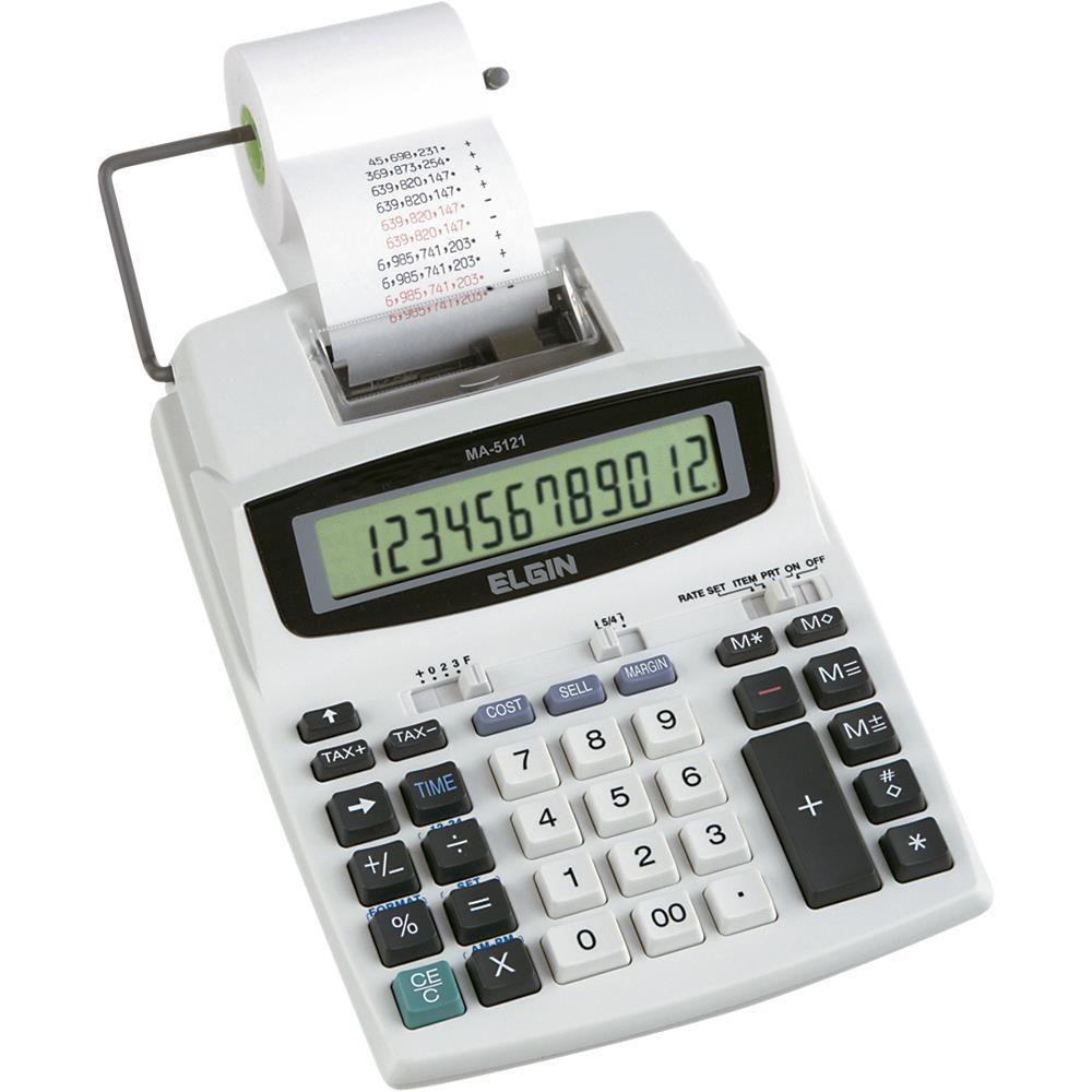 CALCULADORA DE MESA ELETR. MA 5121 12 DIG ELGIN