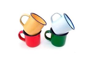 Conjunto de Caneca esmaltada 4 peças 90 ml Fratelli unid.