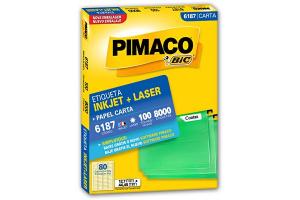 Etiqueta Inkjet e Laser 6187 Pimaco pacote 100 folhas