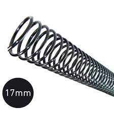 ESPIRAL 17 MM PARA 100 FLS PRETO PCT 100 UND