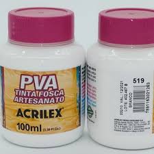 TINTA PVA 100 ML PLASTICA FOSCA 519 BRANCO ACRILEX UND