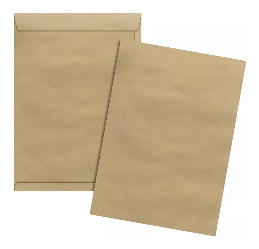 Envelope saco kraft 26 x 36 80 grs unid.
