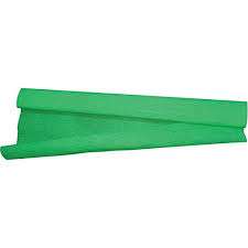 Papel crepom 48cm x 2m verde bandeira unid.