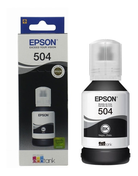 REFIL DE TINTA T504 PRETO DE TINTA 127 ML T504 TANQUE P/ IMP L4150/60/6161 PRETO EPSON UND