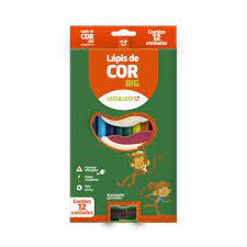 LAPIS DE COR BIG C/12 PLASTICO TRIANGULAR 4528 LEO E LEO UND