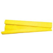Papel crepom 48cm x 2m amarelo canario unid.