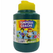 TINTA GUACHE 250 ML VERDE BANDEIRA RADEX UND