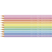 LAPIS DE COR GDE C/10 PASTEL FABER UND