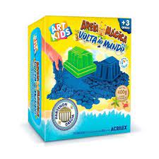 KIT ART KIDS AREIA MAGICA VOLTA AO MUNDO ACRILEX UND