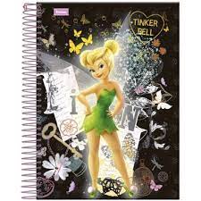 CADERNO UNIVERSITÁRIO 339250 TINKER BELL ( 96 FOLHAS ) UND - FORONI