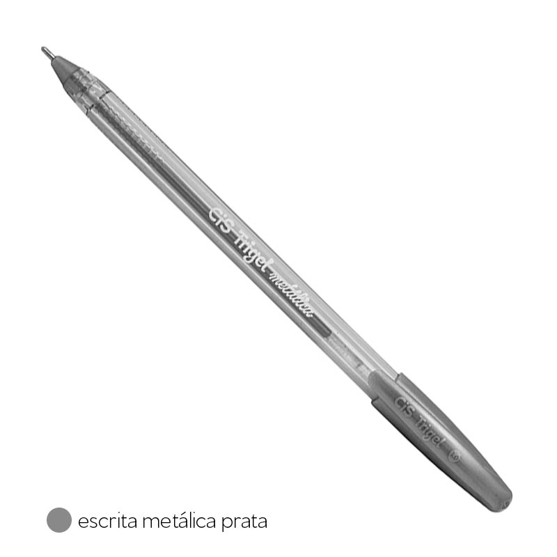 CANETA TRIGEL METÁLICA 1.0MM ( PRATA ) UND - CIS