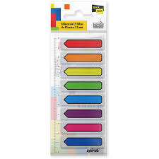 MARCADOR DE PAGINA SETA 12X45MM EI024 CORES KEEP CARTELA 100 FLS