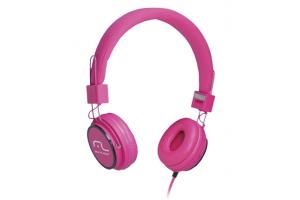 Fone de ouvido com microfone HeadFun rosa Multilaser PH088 unid.