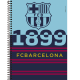 Caderno capa dura universitário 96 folhas Barcelona 9140 Foroni unid.