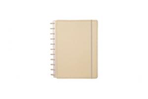 Caderno Inteligente A5 capa dura universitário 60 folhas Amarelo pastel Ambras