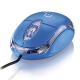 Mouse 800 DPI 3 botões Óptico USB azul Multilaser MO001 unid.