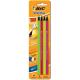 Lápis peto N2 HB Evolution Hexagonal Neon BIC cartela com 4 unid.