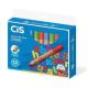 Lápis de cera Jumbo cores CIS caixa com 12 unid.