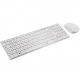 Teclado e mouse sem fio 2,4 GHZ Slim USB TC203 branco Multilaser unid.