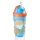 Copo térmico com canudo silicone Cool azul MultiKids Baby BB034 unid.