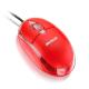Mouse 3 botões 800 DPI USB vermelho Multilaser MO003 unid.