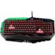 Teclado Gamer Warrior Professional preto e verde Multilaser TC199 unid.