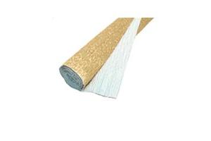 Papel crepom Super Crepe  ouro rolo.