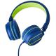 Fone de ouvido com microfone Pulse azul e verde Multilaser PH162 unid.