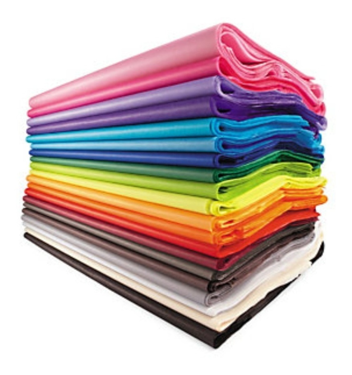 Papel de seda 48 x 60 cores unid.