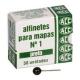 ALFINETE P/ MAPAS N.1 PRETO ACC CX 50 UND