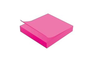 BLOCO ANOTACOES 76 X 76 100 FLS TILI NOTES 242886 NEON ROSA TILIBRA UND