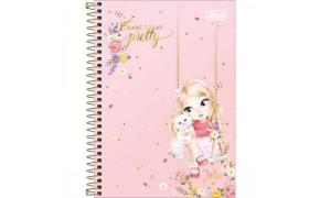 CADERNO COM ESPIRAL 29193 JOLIE ( 1/4 / 80 FOLHAS ) UND - TILIBRA