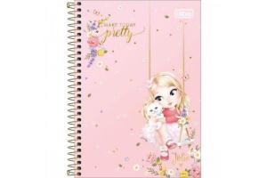 CADERNO COM ESPIRAL 29193 JOLIE ( 1/4 / 80 FOLHAS ) UND - TILIBRA