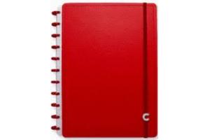 CADERNO INTELIGENTE MÉDIO CIMD3094 ALL RED ( COM 60 FOLHAS ) UND - AMBRAS