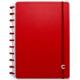 CADERNO C/D UNIV. 1 X 1 MEDIO 60 FLS INTELIGENTE CIMD3094 ALL RED AMBRAS UND 321977